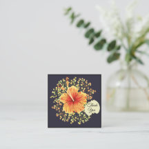 Hibiscus Flowers - tackkort