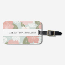 Hibiscus Flowers Tropical Botanical Personalized