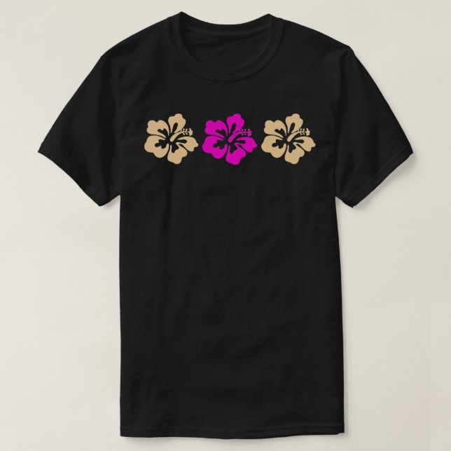 Hibiscus Flowers TShirt T Shirt (Design framsida)