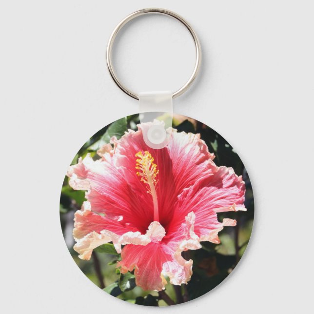 Hibiscus fotonyckelkedja nyckelring (Framsida)