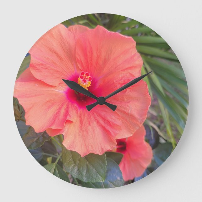 Hibiscus Glow Stor Klocka (Framsida)