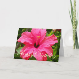 Hibiscus - Grattis på födelsedagen Kort