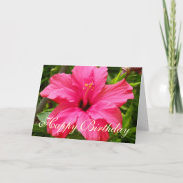Hibiscus - Grattis på födelsedagen Kort