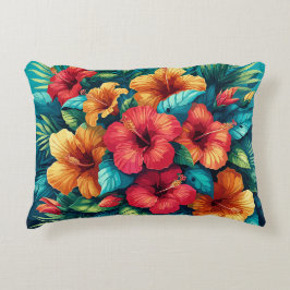 Hibiscus Harmony: En tropisk teaterpjäs Prydnadskudde