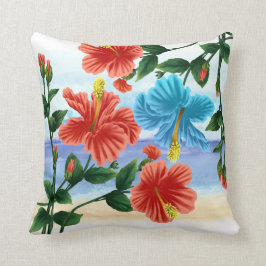 Hibiscus Hawaiian Pillow Kudde