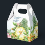 Hibiscus Hawaiian Tropical Blommigt Presentaskar<br><div class="desc">Hibiscus med tropisk blomma på en ljusblå Tvätta. Blått Tvätta kan tas bort när du redigerar designen.</div>