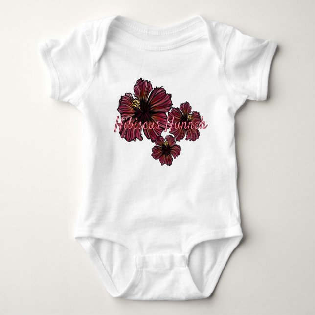 Hibiscus Honung Baby T Shirt (Framsida)