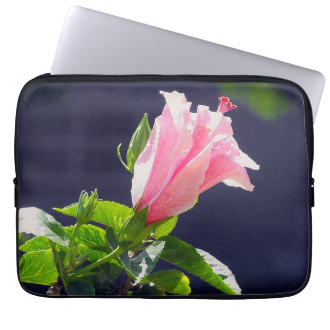 Hibiscus i Bright Sunlight Laptop Fodral (Framsidan)