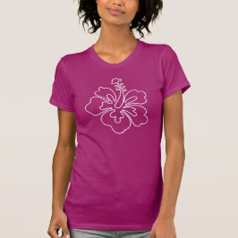 Hibiscus-illustration av t-shirt