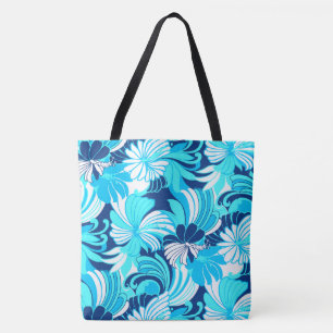 Hibiscus Jungle Hawaiian Tropical Blommigt Beach B Tygkasse