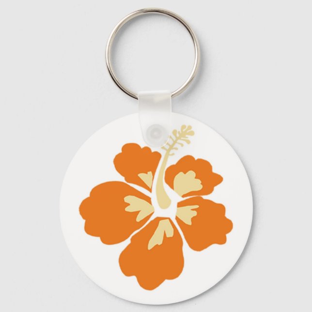 Hibiscus Keychain Nyckelring (Framsida)