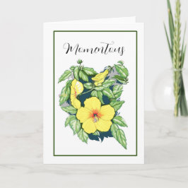 Hibiscus-kort Tack Kort