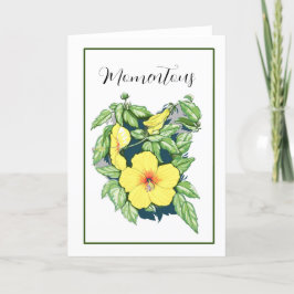 Hibiscus-kort Tack Kort