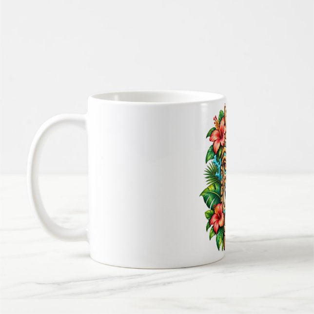 Hibiscus Krona Tiki Vakt Kaffemugg (Vänster)