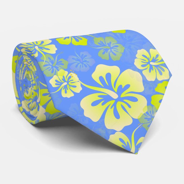 Hibiscus Leis / hawaiianskt halsband/Tropiska blom Slips (Rullad)