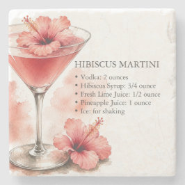 Hibiscus Martini Likör Underlägg