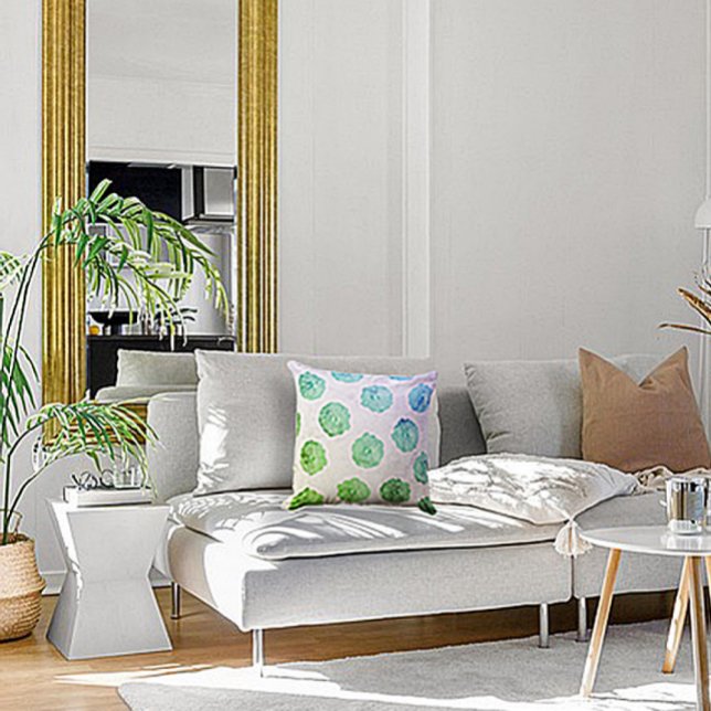 Hibiscus Medallion - Seaglass Kudde (Skapare uppladdad)