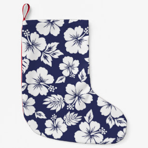 Hibiscus mönster liten julstrumpa