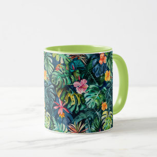 Hibiscus Monstera Jungle Mugg