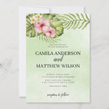 Hibiscus och Löv Bröllop