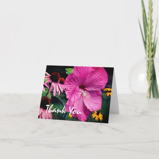 Hibiscus och vänner får tacka dig kort (Framsida)