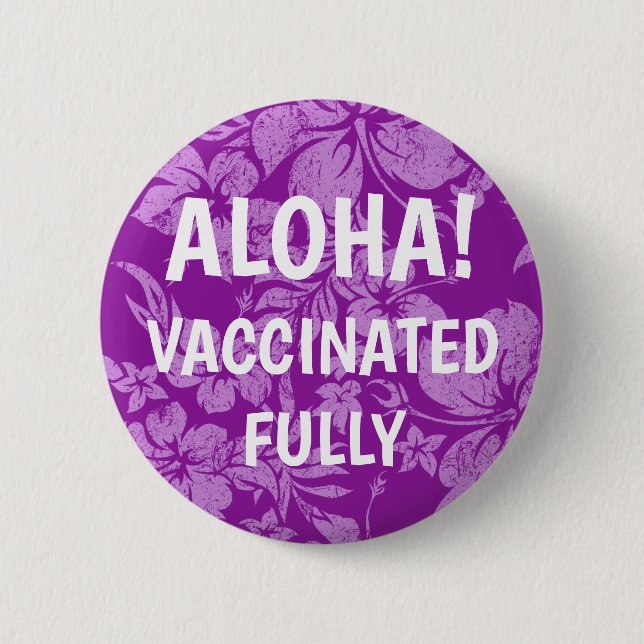 Hibiscus Pareau Distress Hawaiian Vaccinerad Knapp (Framsida)