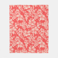 Hibiscus Pareau Hawaiian Blommigt Aloha Shirt Prin