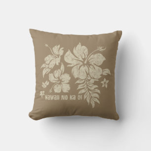 Hibiscus Pareau Hawaiian Blommigt Reversible Pillo Kudde