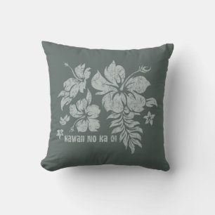 Hibiscus Pareau Hawaiian Blommigt Reversible Pillo Kudde