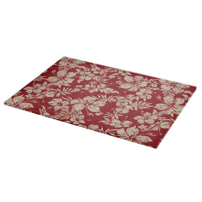 Hibiscus Pareau Hawaiian Glass Caking Board (Hörn)