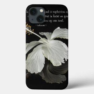 Hibiscus reflektion med citattecken iPad-väska