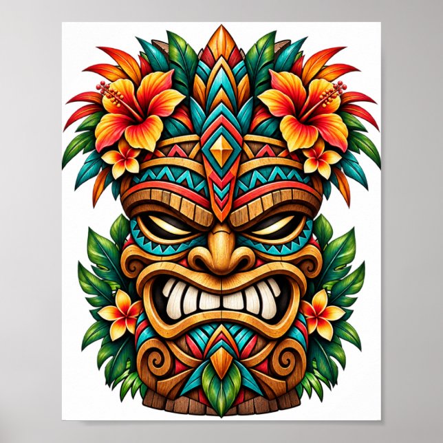 Hibiscus Shield Guardian Affisch (Framsidan)