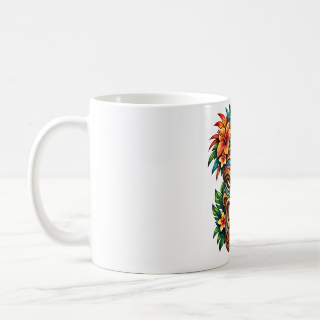 Hibiscus Shield Guardian Kaffe Mugg (Vänster)
