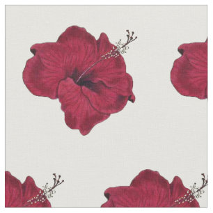 Hibiscus Skriv ut Tyg