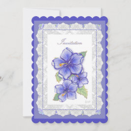 Hibiscus & snöre BLUE
