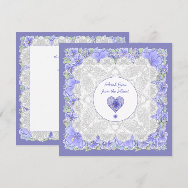 Hibiscus & snöre BLUE (Fram/baksida)