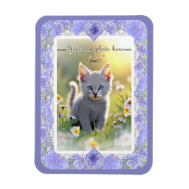 Hibiscus & snöre BLUE Magnet