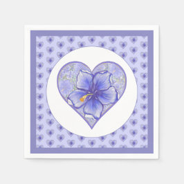 Hibiscus & snöre BLUE Pappersservett