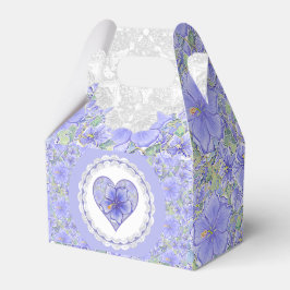 Hibiscus & snöre BLUE Presentaskar