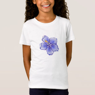 Hibiscus & snöre BLUE T Shirt