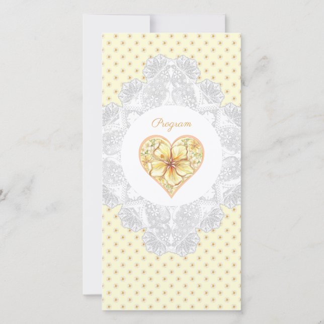 Hibiscus & snöre GULT (Baksida)