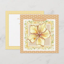 Hibiscus & snöre GULT