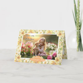 Hibiscus & snöre GULT Kort