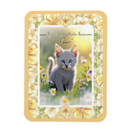 Hibiscus & snöre GULT Magnet