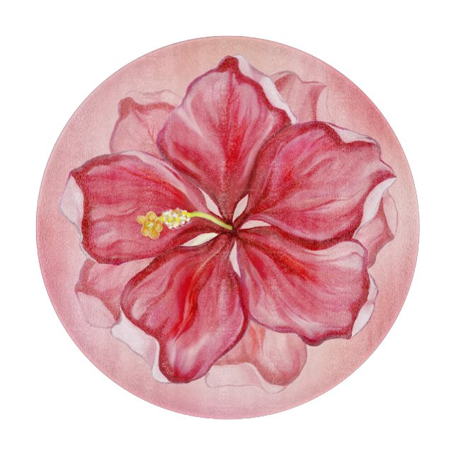 Hibiscus & snöre RED (Framsidan)