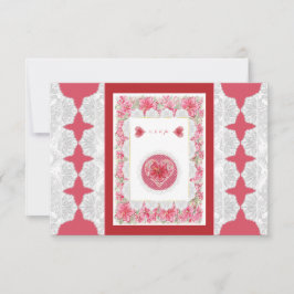 Hibiscus & snöre RED OSA Kort