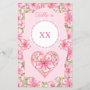 Hibiscus & snöre ROSA