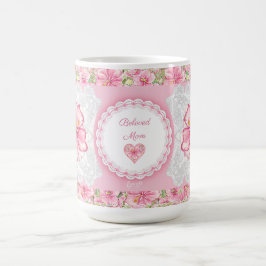 Hibiscus & snöre ROSA Kaffemugg