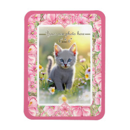 Hibiscus & snöre ROSA Magnet