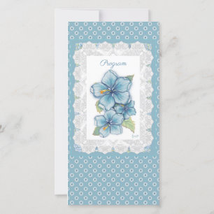 Hibiscus & snöre TURQUOISE